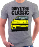 Drive The Classic Toyota Supra Mk3 Early Model. T-shirt in Heather Grey Colour