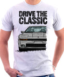 Drive The Classic Toyota Supra Mk3 Early Model. T-shirt in White Colour