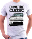 Drive The Classic Toyota Supra Mk3 Early Model. T-shirt in White Colour