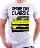 Drive The Classic Toyota Supra Mk3 Early Model. T-shirt in White Colour