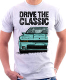 Drive The Classic Toyota Supra Mk3 Early Model. T-shirt in White Colour