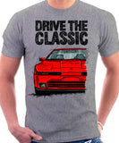 Drive The Classic Toyota Supra Mk3 Late Model. T-shirt in Heather Grey Colour