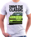 Drive The Classic Toyota Supra Mk3 Late Model. T-shirt in White Colour