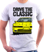 Drive The Classic Toyota Supra Mk3 Late Model. T-shirt in White Colour