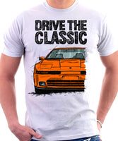 Drive The Classic Toyota Supra Mk3 Late Model. T-shirt in White Colour