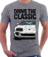 Drive The Classic Toyota Supra Mk4. T-shirt in Heather Grey Colour