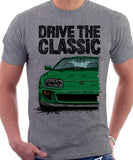 Drive The Classic Toyota Supra Mk4. T-shirt in Heather Grey Colour