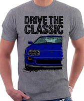 Drive The Classic Toyota Supra Mk4. T-shirt in Heather Grey Colour