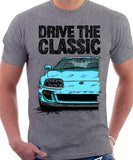 Drive The Classic Toyota Supra Mk4. T-shirt in Heather Grey Colour