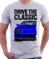 Drive The Classic Toyota Supra Mk4 Turbo Europe. T-shirt in White Colour