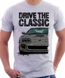 Drive The Classic Toyota Supra Mk4 Turbo Europe. T-shirt in White Colour