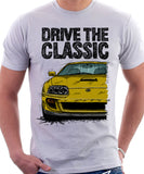 Drive The Classic Toyota Supra Mk4 Turbo Europe. T-shirt in White Colour