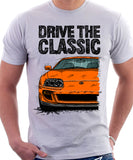 Drive The Classic Toyota Supra Mk4. T-shirt in White Colour