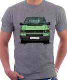 VW Transporter T4 Early Model Black Bumper . T-shirt in Heather Grey Colour