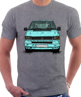 VW Transporter T4 Early Model Colour Bumper . T-shirt in Heather Grey Colour