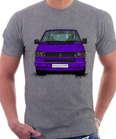 VW Transporter T4 Early Model Colour Bumper . T-shirt in Heather Grey Colour