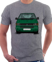 VW Transporter T4 Early Model Colour Bumper . T-shirt in Heather Grey Colour