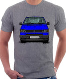 VW Transporter T4 Late Model Black Bumper . T-shirt in Heather Grey Colour