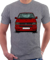 VW Transporter T4 Late Model Colour Bumper . T-shirt in Heather Grey Colour