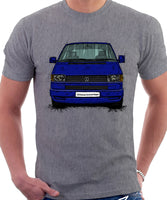 VW Transporter T4 Late Model Colour Bumper . T-shirt in Heather Grey Colour