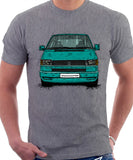 VW Transporter T4 Late Model Colour Bumper . T-shirt in Heather Grey Colour