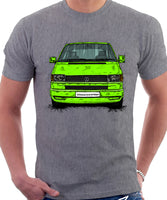 VW Transporter T4 Late Model Colour Bumper . T-shirt in Heather Grey Colour