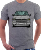 VW Transporter T4 Late Model Colour Bumper . T-shirt in Heather Grey Colour