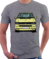 VW Transporter T4 Late Model Colour Bumper . T-shirt in Heather Grey Colour