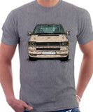 VW Transporter T4 Late Model Colour Bumper . T-shirt in Heather Grey Colour