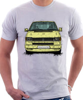 VW Transporter T4 Late Model Colour Bumper . T-shirt in White Colour