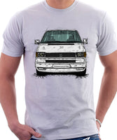 VW Transporter T4 Late Model Colour Bumper . T-shirt in White Colour