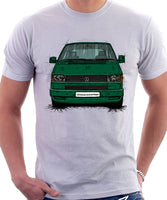 VW Transporter T4 Late Model Colour Bumper . T-shirt in White Colour