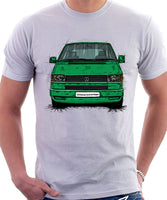 VW Transporter T4 Late Model Colour Bumper . T-shirt in White Colour