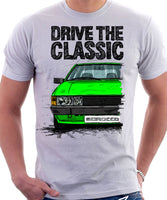 Drive The Classic VW Scirocco Mk2. T-shirt in White Colour