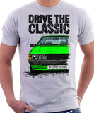 Drive The Classic VW Scirocco Mk2. T-shirt in White Colour