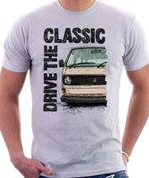 Drive The Classic VW T25 (T3) Aircooled . T-shirt in White Colour