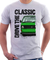 Drive The Classic VW T25 (T3) Aircooled . T-shirt in White Colour