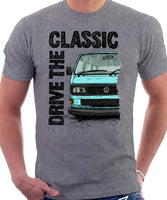 Drive The Classic VW T25 (T3) Square lights . T-shirt in Heather Grey  Colour